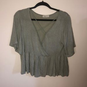 Criss cross blouse
